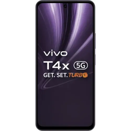 Vivo Android Smartphone T4x 5G (6GB RAM, 128GB Storage/ROM) V2437 Pronto Purple