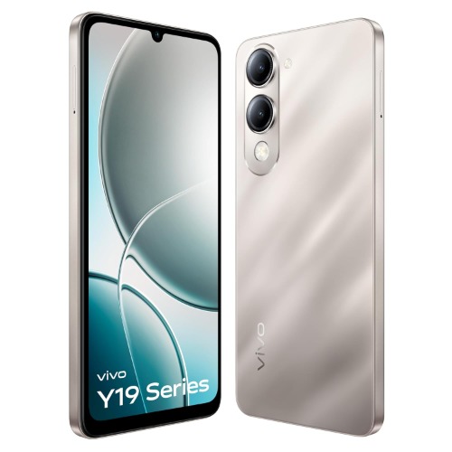 Vivo Android Smartphone Y19e 4G (4GB RAM, 64GB Storage/ROM) V2431 Titanium Silver