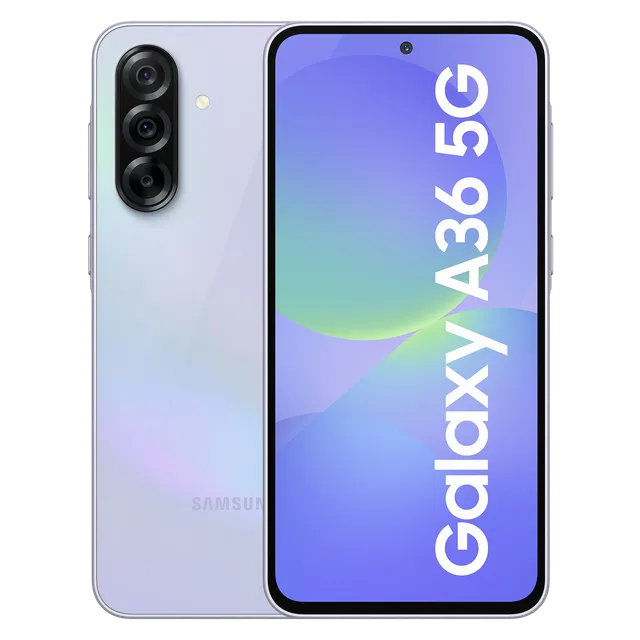 Samsung Android Smartphone A36 5G (8GB RAM, 128GB Storage/ROM) A366EJ Awesome Lavender
