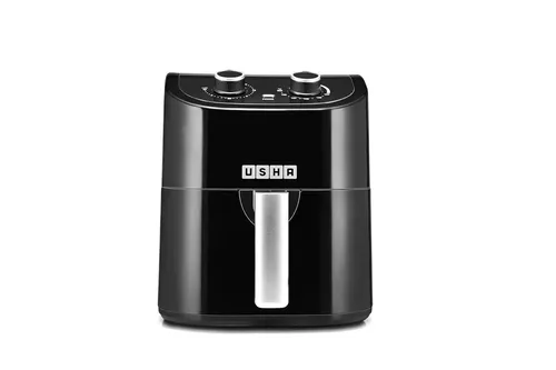 Usha Air Fryer 4.5 Litre 1350 Watts Manual iChef Non Smart Air Fryer Black