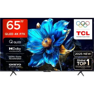 TCL QLED TV 163 cm (65 inches) Android 65P7K Black