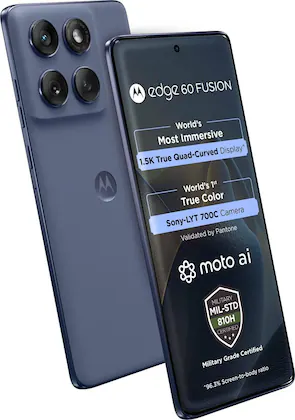 Motorola Android Smartphone Edge 60 Fusion (8GB RAM, 256GB Storage/ROM) PB7G0008IN Slip Stream