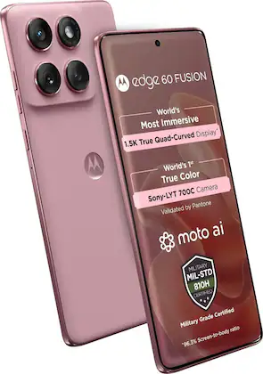 Motorola Android Smartphone Edge 60 Fusion (8GB RAM, 256GB Storage/ROM) PB7G0013IN Zephyr