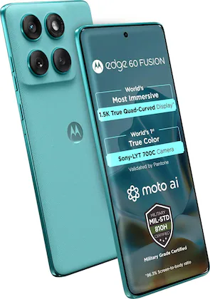 Motorola Android Smartphone Edge 60 Fusion (12GB RAM, 256GB Storage/ROM) PB7G0005IN/PB7G0017IN Amazonite