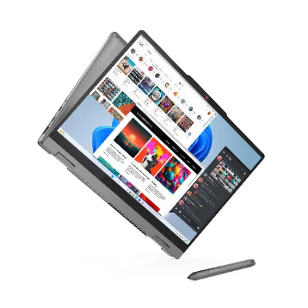 Lenovo Convertible Laptop i5-13420H 16GB 512GB SSD 14WUXGAGL300N Windows 11 Office 2024 IdeaPad 5 2-in-1 14I 83KX0058IN Luna Grey