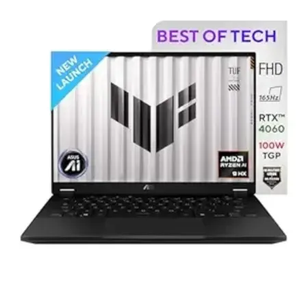 Asus Gaming Laptop AI Powered Gaming Laptop AMD Ryzen AI 9 HX 370, RTX 4060 GPU Tuff Gaming FA401WV-RG037WS JAEGER GRAY