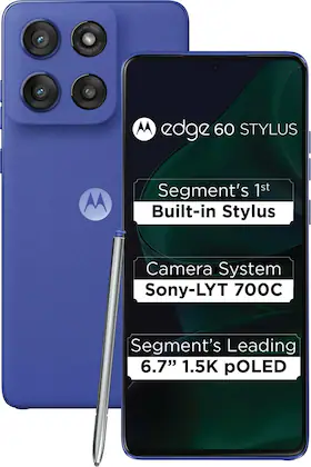 Motorola Android Smartphone Edge 60 Stylus (8GB RAM, 256GB Storage/ROM) PB7S0001IN Surf The Web