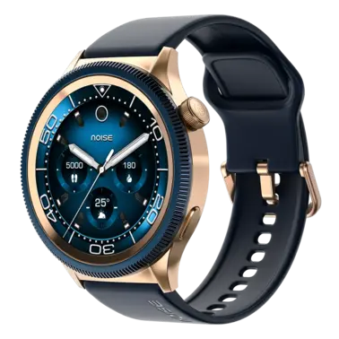 Noise Smart Watch 1.43 AMOLED Display NoiseFit Halo 2 Gold blue