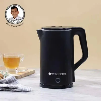 Wonderchef Electric Kettle 1.8 Ltr 1500 Watts Essenza Cool Touch 63155064 Black