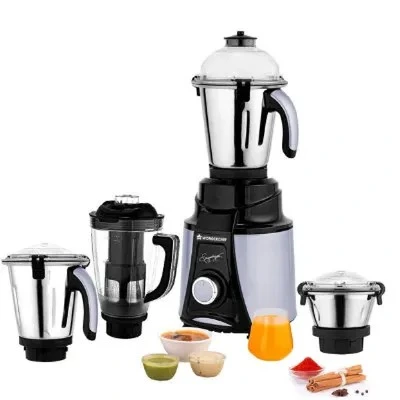 Wonderchef Mixer Grinder 1000 Watts With 4 Jars Galaxy 63154818 Black & Silver