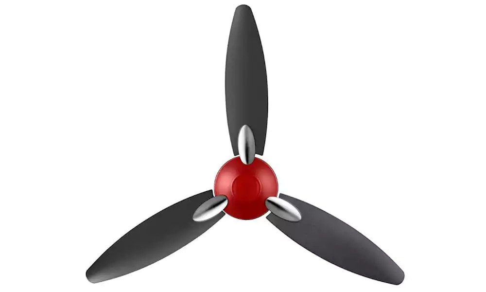 Usha Celling Fan 1250mm 1 Star GISI Bloom Daffodil Sparkl Red & Black New