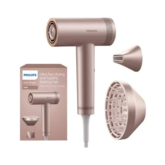 Philips Hair Dryer 1400W 8000 BLC BHD837/10 Rose Champagne