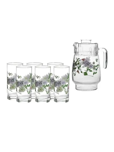 Luminarc Beverage Set 7 Pcs Set Amst+Tivoli Ginghambea V6661