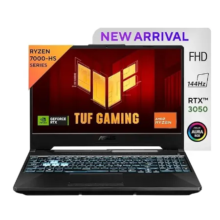 Asus Gaming Laptop R7 7435HS 16GB DDR5 512GB SSD WINDOS 11 MSO 2024 3050 Graphics TUFF GAMING FA566NCR-HN254WS GRAPHITE BLACK