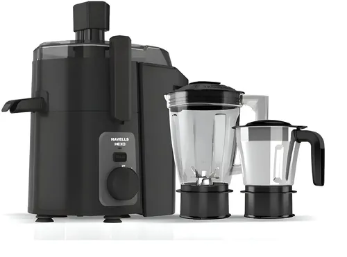Havells Juicer Mixer & Grinder 950 watts 2 Jar Hexo Black