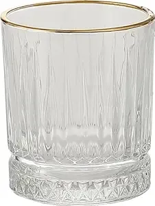 Juice Glass Set 230 ml 6 Pcs Dubai YG1690 (RA) Gold Line (RA)