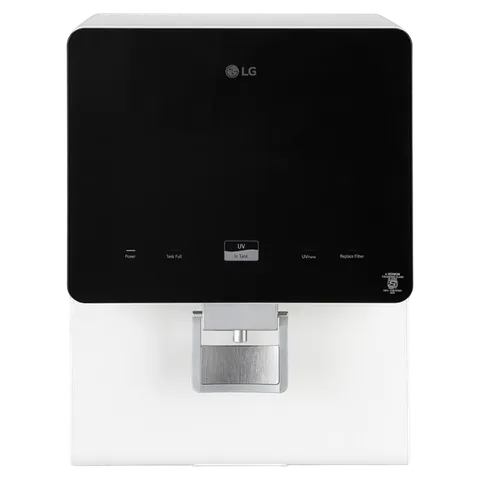 LG Water Purifier RO 8 Litre RO + UV + UF + Mineral Booster with Steel Tank WW176GPBW.CWBQEIL Digital Sterilizing Care Black & White