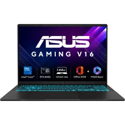 Asus Gaming Laptop Intel Core5 16GB DDR5 512GB RTX4050 6GB WINDOS 11 MSO Asus Gaming V16 V3607VU-RP550WS BASIC BLACK