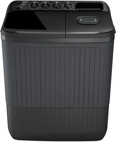 Lloyd Semi Automatic Washing Machine 7.0 Kg 5 star GLWS705ARDVG Gray & Black