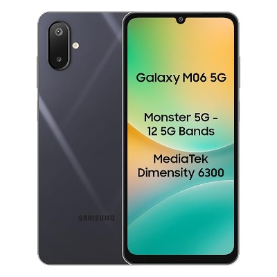 Samsung Android Smartphone M06 5G (4 GB RAM, 64GB Storage/ROM) M066BD Blazing Black