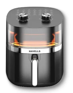 Havells Air Fryer 5.5 Liter 1500 Watts Prolife Stellar Chef Black