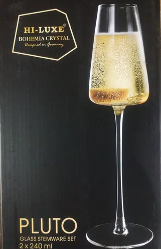 Hi-Luxe Stem Glass Set 240 ml 2 Pcs PLUTO