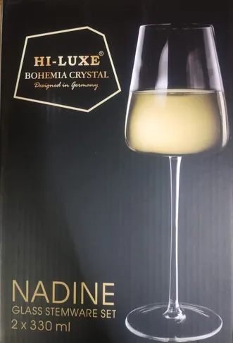 Hi-Luxe Stem Glass Set 330 ml 2 Pcs NADINE