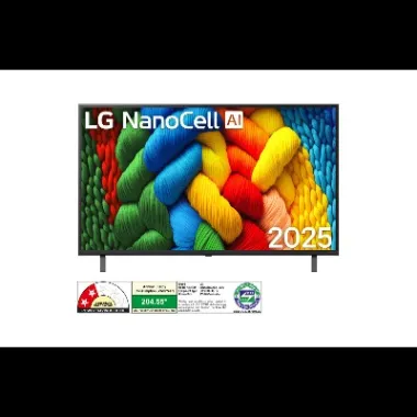 LG 4K Ultra HD TV 109 cm (43 inches) NanoCell 43NANO83A6A Black