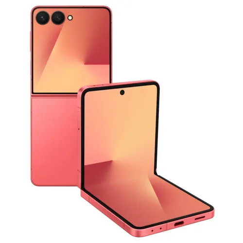 Samsung Android Smartphone Galaxy Z Flip 7 5G (12GB RAM, 512GB Storage/ROM) F766BE Coral Red