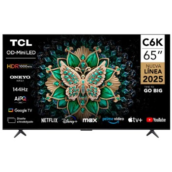 TCL QLED TV 163 cm (65 inches) Android QD-MiniLED 65C6K Black