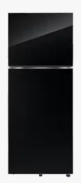 Samsung Double Door Refrigerator 419 Litres Convertible 2 Star Inverter RT45DB6A4B22HL Black Glass