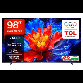 TCL QLED TV 248 cm (98 Inches) Android 98P8K Black