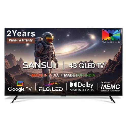 Sansui 4K Ultra HD TV 109 cm (43 inches) Android JSW43UG23 Black