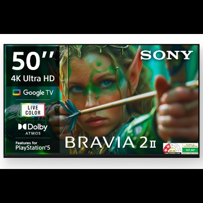 Sony 4K Ultra HD TV 126 cm (50 inches) Bravia 2 K-50S25M2 Black