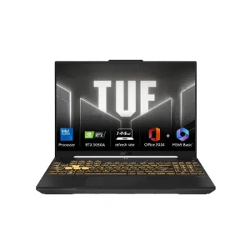 Asus Gaming Laptop Core5 16GB DDR4 512GB PCIe 4.0 NVME RTX3050A- 4GB WINDOS 11 MSO TUF F16 FX607VB-RL087WS Mecha Gray