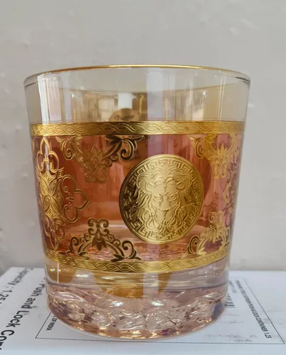 Hi-Luxe Whiskey Glass Set 300 ml 6 Pcs Toscana Groovy