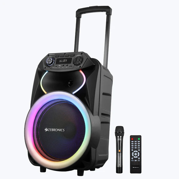 Zebronics Amplified Speaker 80W DJ Trolley Ginox