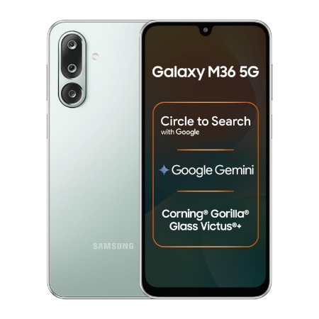 Samsung Android Smartphone Galaxy M36 5G (6GB RAM, 128GB Storage) M366BB Light Green