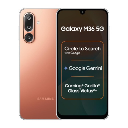 Samsung Android Smartphone Galaxy M36 5G (8GB RAM, 128GB Storage) M366BD Orange