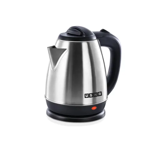 Usha Electric Kettle 1.5 Litre 1200 Watts Kettle D 1.5L SS 4081SSKD1533N Cool touch handle Silver & Black