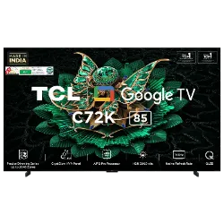 TCL QLED TV 215 cm (85 inches) Android QD-MiniLED 85C72K Black