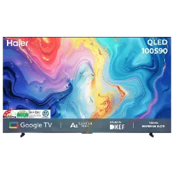 Haier QLED TV 254 cm (100 Inches) Android H100S90FUX Black