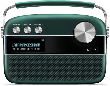 Saregama Bluetooth Speaker 10W Carvaan Premium (old MRP 7390) Emeralnd Green