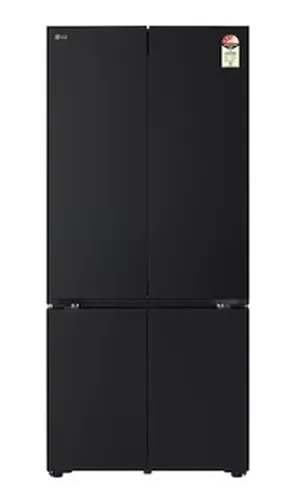 LG French Door Refrigerator 610 Litres wifi convertible 3 Star GV-B25FFGMB Black Mirror With glass