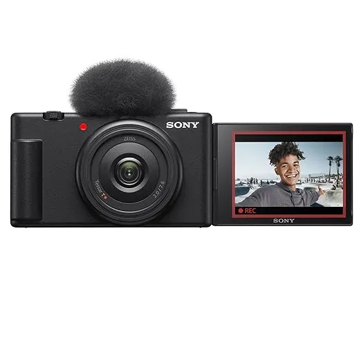 Sony Digital Camera with Ultra-Wide 20mm Prime Lens ZV-1F/BC IN5 Black