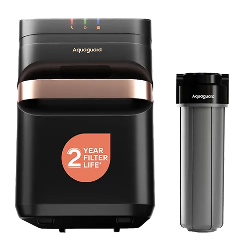 Eureka Forbes Water Purifier UV 7 Litre Aquaguard Aspire Designo UTC UV+UF 2X Black and Copper