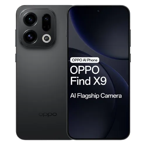 Oppo Android Smartphone Find X9 5G (12GB RAM, 256GB ROM) CPH2797 Space Black