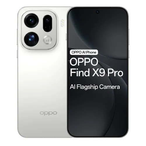 Oppo Android Smartphone Find X9 PRO 5G (16GB RAM, 512GB ROM) CPH2797 Silk White