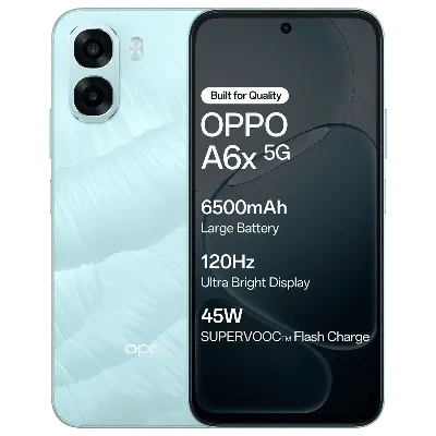 Oppo Android Smartphone A6x 5G (4GB RAM, 128GB Storage/ROM) CPH2823 Icy blue