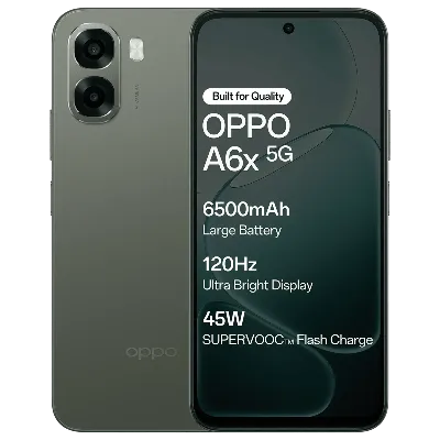 Oppo Android Smartphone A6x 5G (6GB RAM, 128GB Storage/ROM) CPH2823 Olive Green